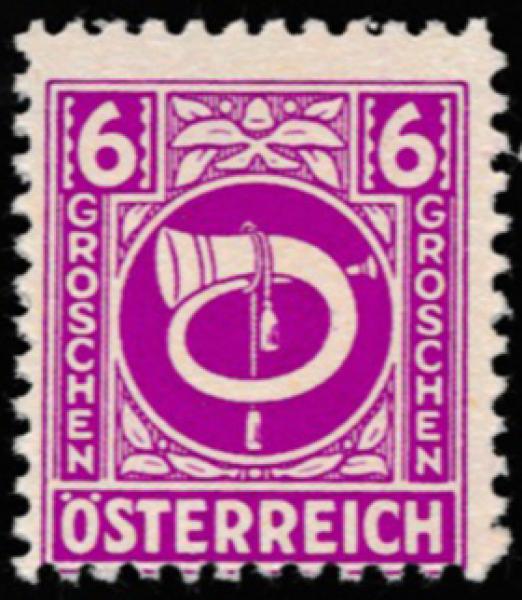 ANK 0697-0713 Posthorn 1945 complete set